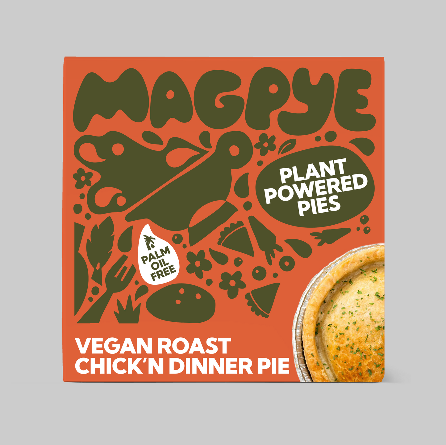 Plant Powered Roast Chickn Dinner Pie