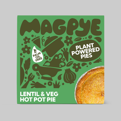 Plant Powered Lentil & Veg Hotpot Pie
