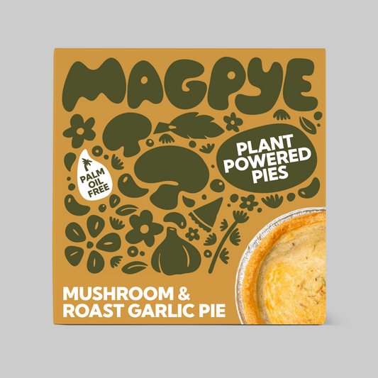 Plant Powered Mushroom & Roasted Garlic Pie