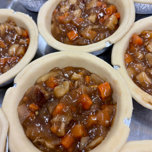 Root Veg, Chestnut & Port Pie