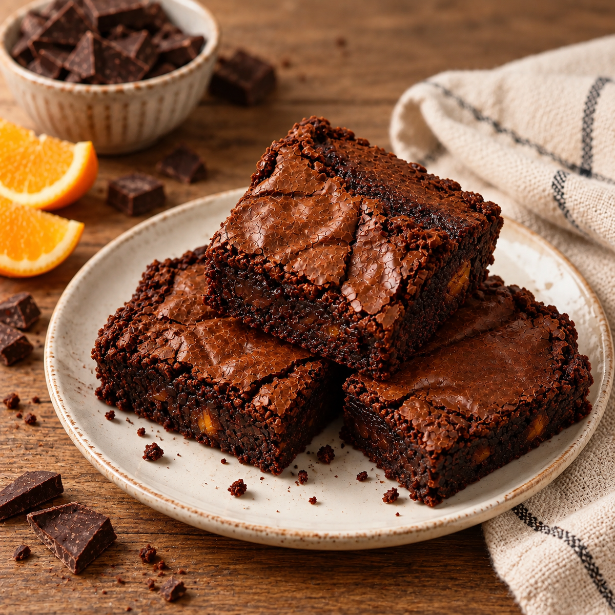 Homemade Chocolate Orange Mini-Brownies