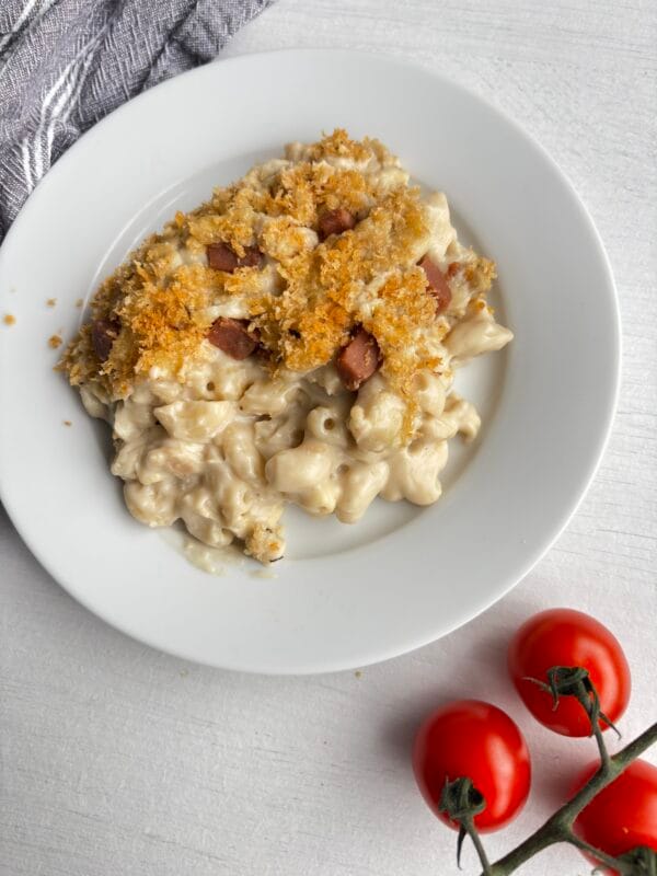 Vegan Mac Cheese & Bacon